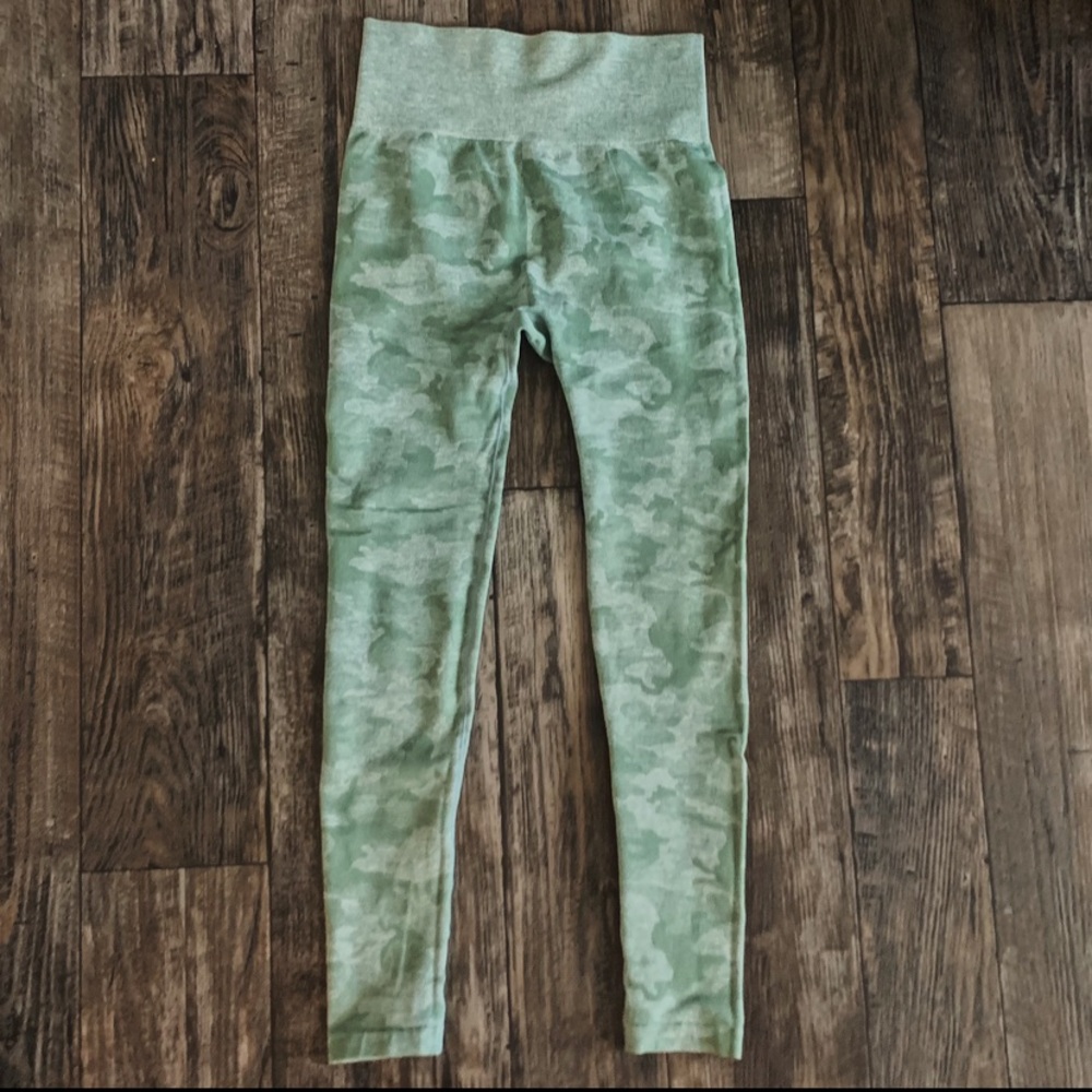Green Camo Leggings